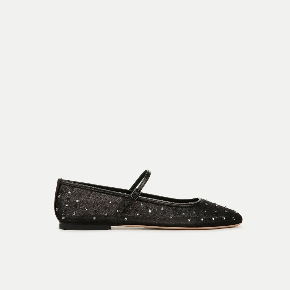 Veronica Beard Ellie Crystal Mesh Flat